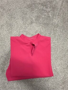 Women’s Pink Split-Neck Top